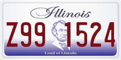 IL license plate Z991524