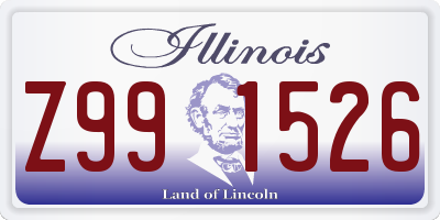 IL license plate Z991526