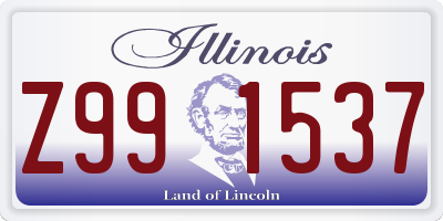 IL license plate Z991537