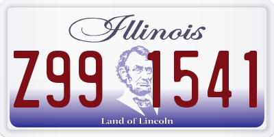 IL license plate Z991541