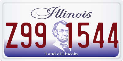 IL license plate Z991544