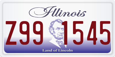 IL license plate Z991545