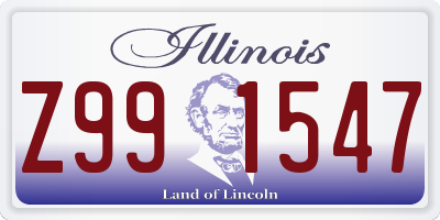 IL license plate Z991547