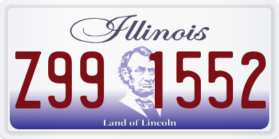 IL license plate Z991552