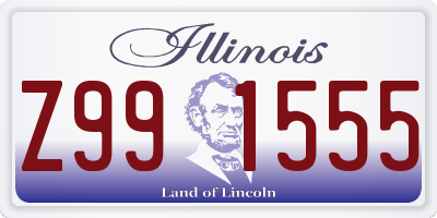 IL license plate Z991555