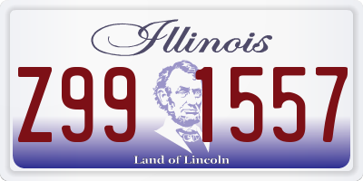 IL license plate Z991557