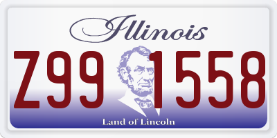 IL license plate Z991558