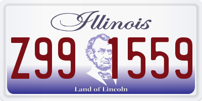 IL license plate Z991559