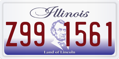 IL license plate Z991561