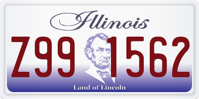 IL license plate Z991562