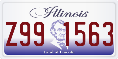 IL license plate Z991563