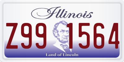 IL license plate Z991564