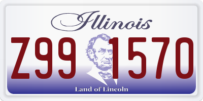 IL license plate Z991570
