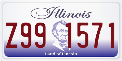 IL license plate Z991571