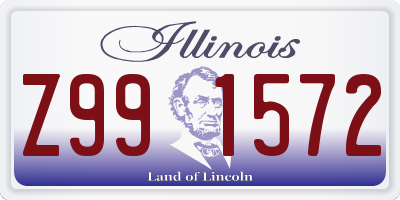 IL license plate Z991572