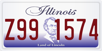 IL license plate Z991574