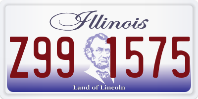 IL license plate Z991575