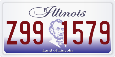 IL license plate Z991579