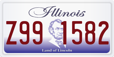 IL license plate Z991582