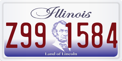 IL license plate Z991584