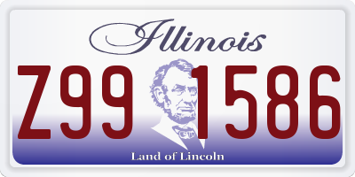 IL license plate Z991586