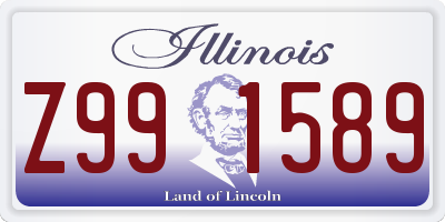 IL license plate Z991589