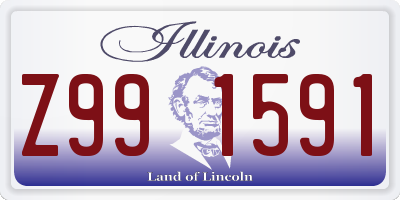 IL license plate Z991591