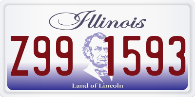 IL license plate Z991593