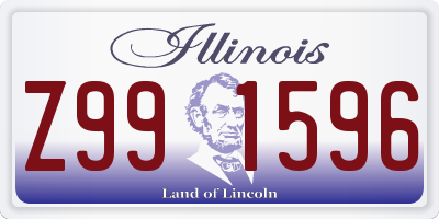 IL license plate Z991596