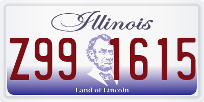 IL license plate Z991615