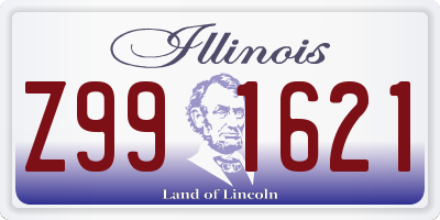 IL license plate Z991621