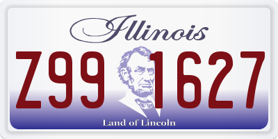 IL license plate Z991627