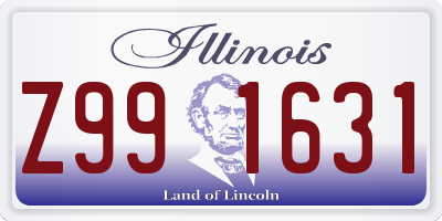 IL license plate Z991631