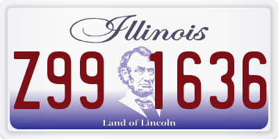 IL license plate Z991636