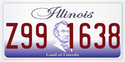 IL license plate Z991638