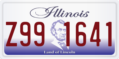 IL license plate Z991641