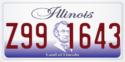 IL license plate Z991643