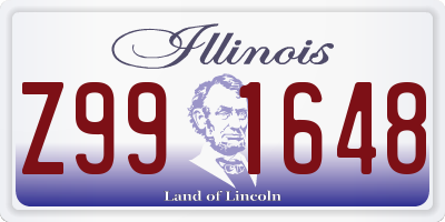 IL license plate Z991648