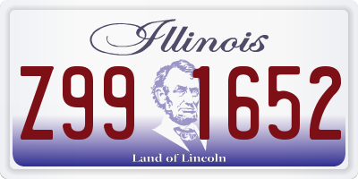 IL license plate Z991652