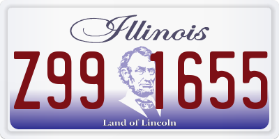 IL license plate Z991655