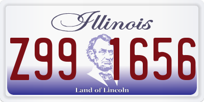 IL license plate Z991656