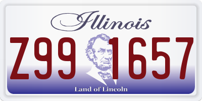 IL license plate Z991657