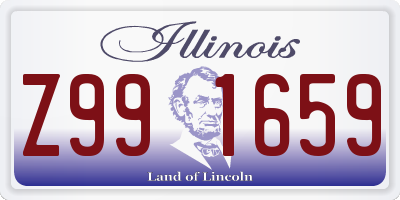 IL license plate Z991659