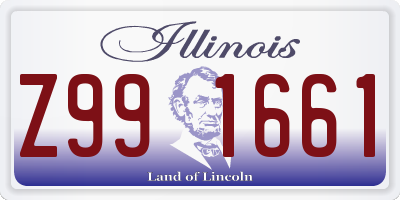 IL license plate Z991661