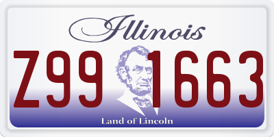 IL license plate Z991663