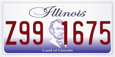 IL license plate Z991675