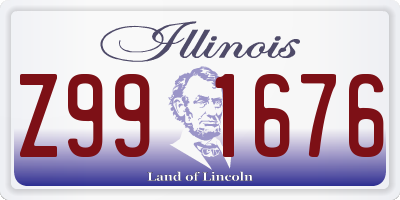IL license plate Z991676