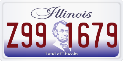 IL license plate Z991679