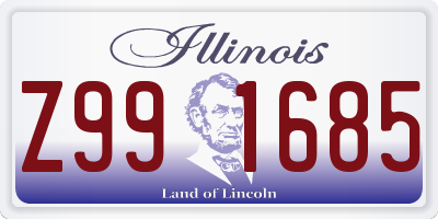 IL license plate Z991685