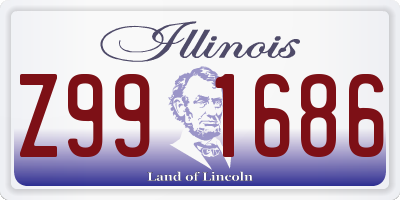 IL license plate Z991686